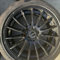 Tires And Rims Black 