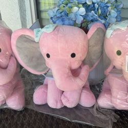 Pink Elephant Plush Toy