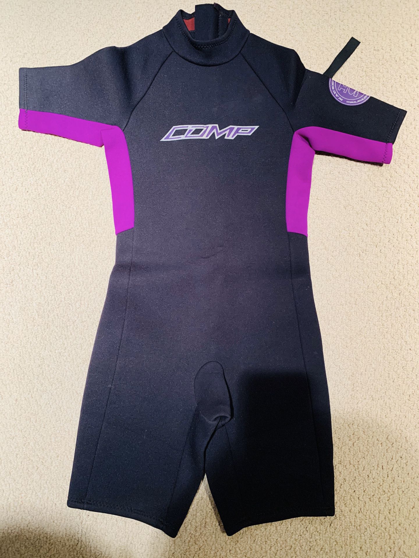 Junior/Kids Shortsleeved Wetsuit Size 16 preowned good condition