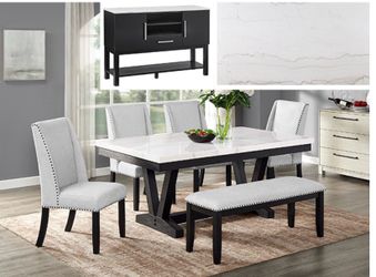 Dining Room White 5pc 😎🤪🤓🥰