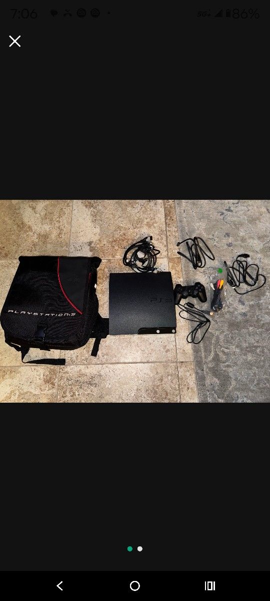 PS3 Slim w/Travel Bag