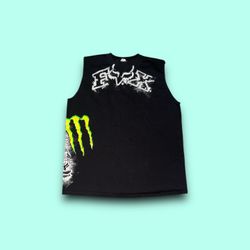 Vintage Fox Energy Monster energy drink tank top black men’s XL 