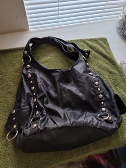 Black Leather Purse
