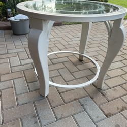 Glass Round Cocktail Table 