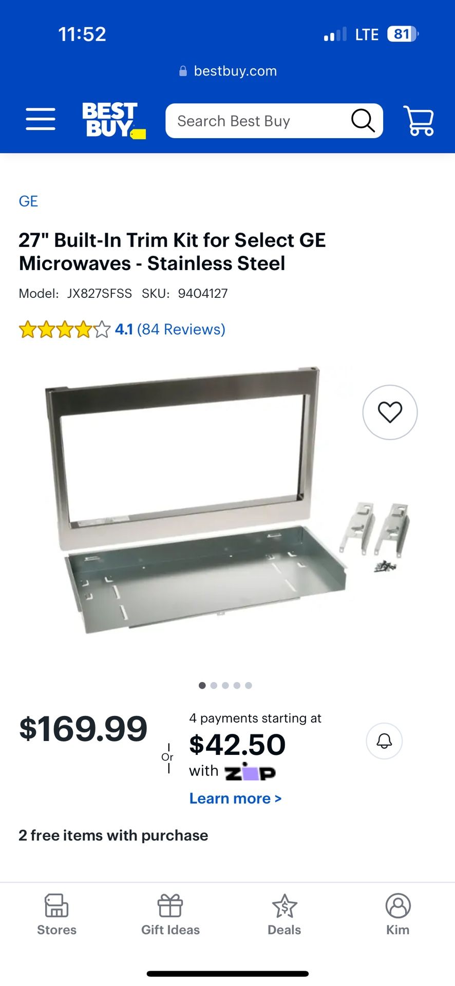 Microwave Trim Kit