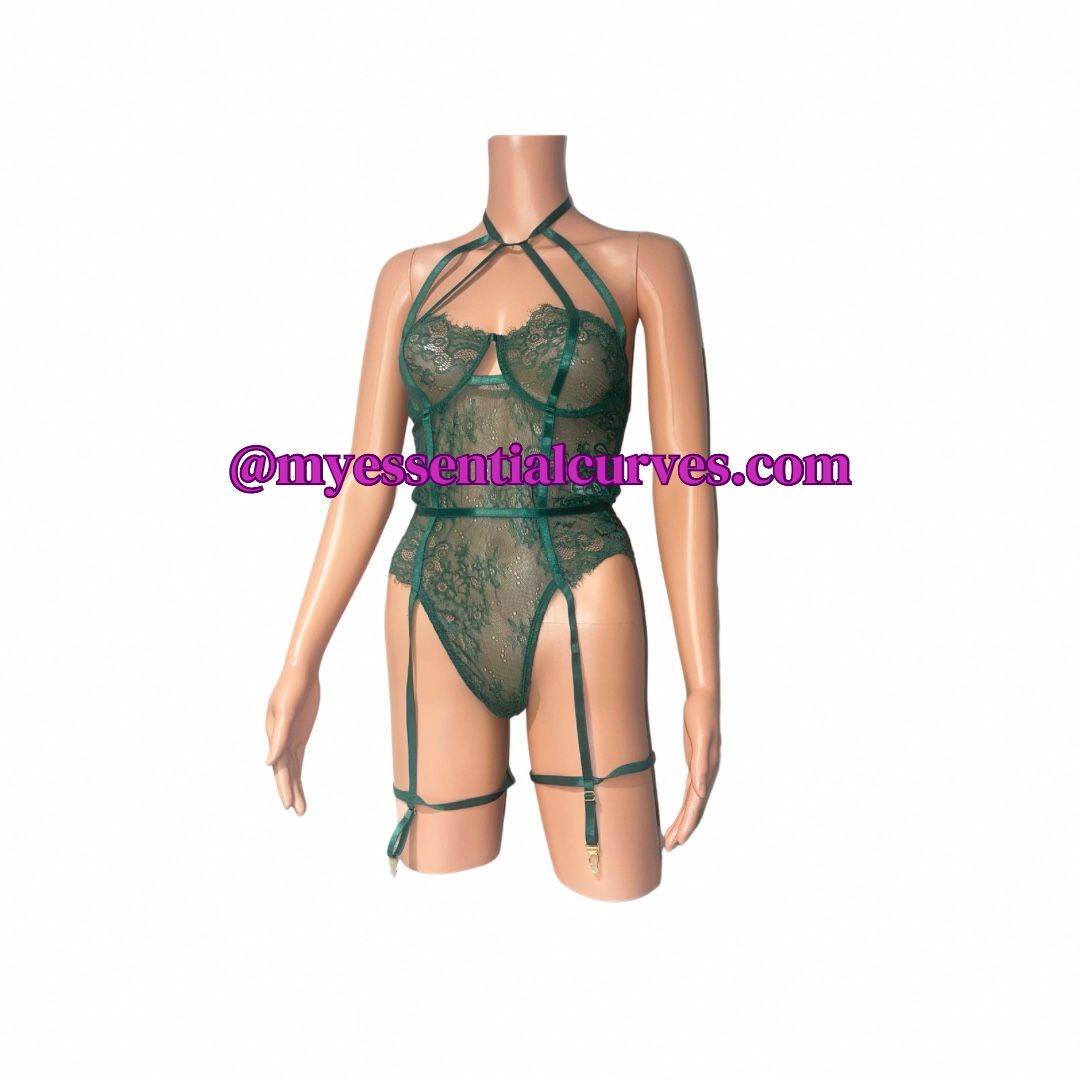 Lace bodysuit (Green)