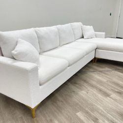 New Amber White Sectional Including Free Delivery