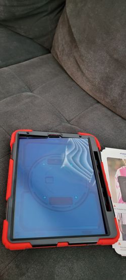 iPad Pro 12.9 2018/2020 (Red) Case - Screen Protector