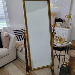 Antique Inspired Gold French Mirror