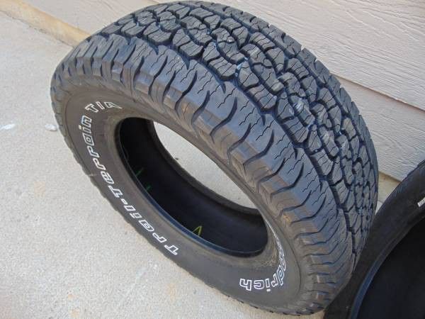 4 New 265 65 17 BFGoodrich Trail-Terrain TA Tires OWL Date 2021/2023/2024
