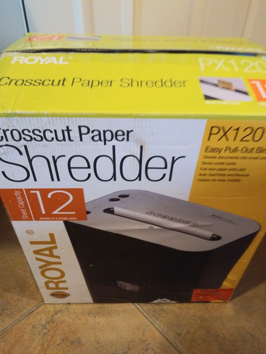 35 to 45 dollars paper shredders . new in box