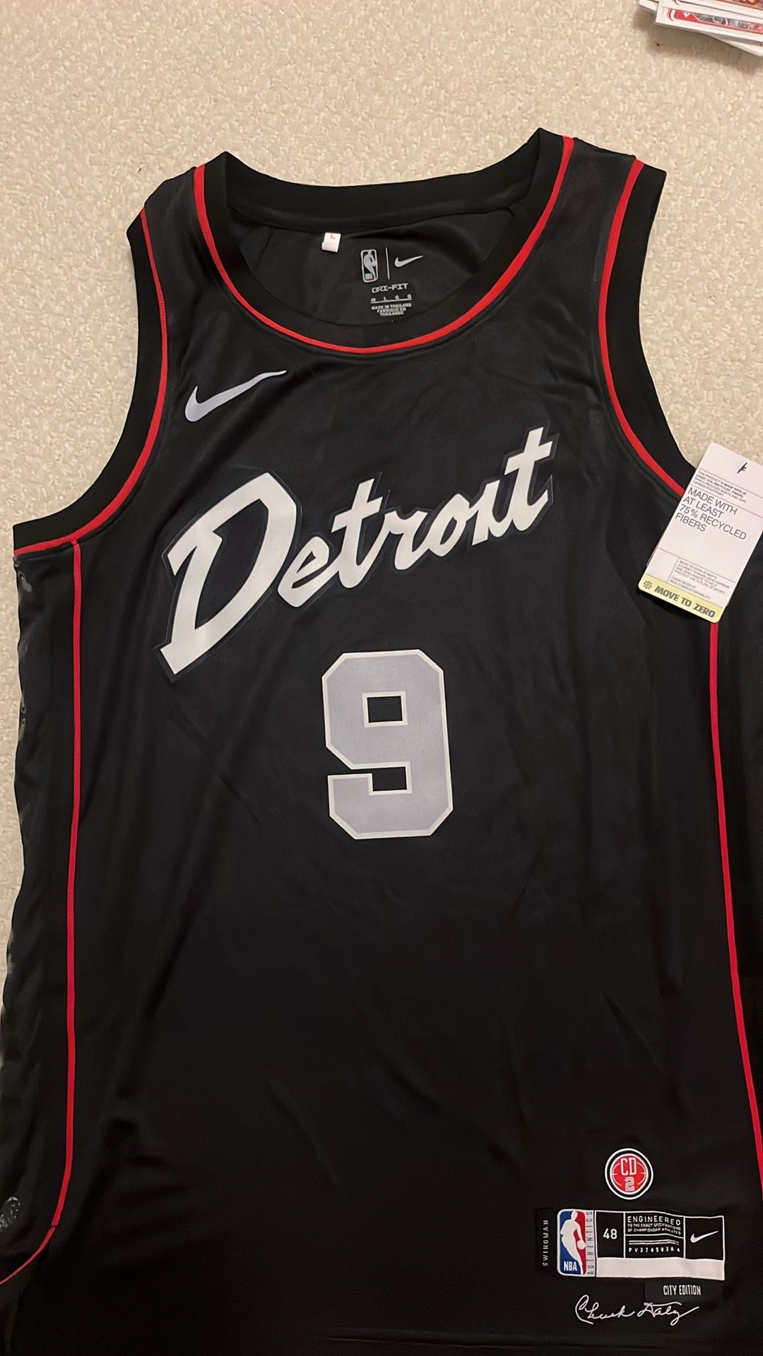 New Ausar Thompson Detroit Pistons Jersey Adult Large