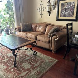 Genuine Leather Couch