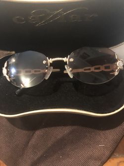 Caviar Designer Rhinestone Encrusted Fancy Sunglasses