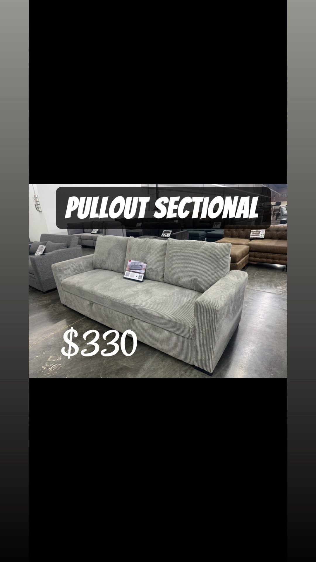 Convertible Sofa Sleeper Sofa with Pull-Out Bed
