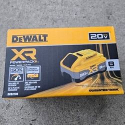 Dewalt 20v Battery 8.0 Ah XR Powerpack Battery Brand New
