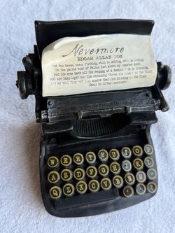 Ashland Edgar Allan Poe “Nevermore” Typewriter Halloween Decor
