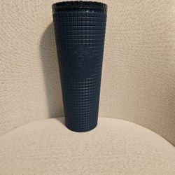 Starbucks Navy Grid Venti Cold Cup