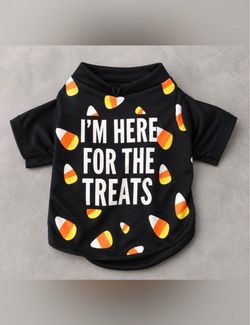 I’m Here For The Treats Dog Shirt Pet Halloween Costume Pet Costume Dog Costume