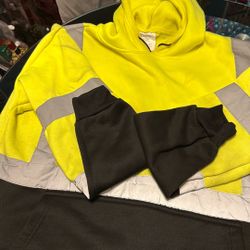 Large Sweater And Rain Suit