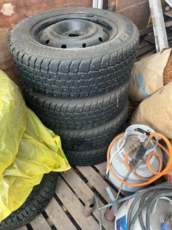 Studded snow tires