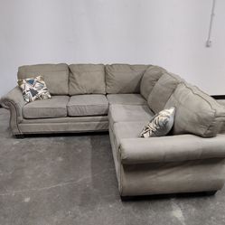 FREE DELIVERY - Gray L-Shaped Sectional Sofa