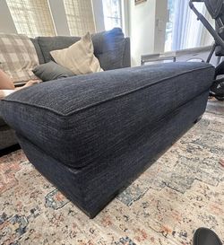 Navy Ottoman