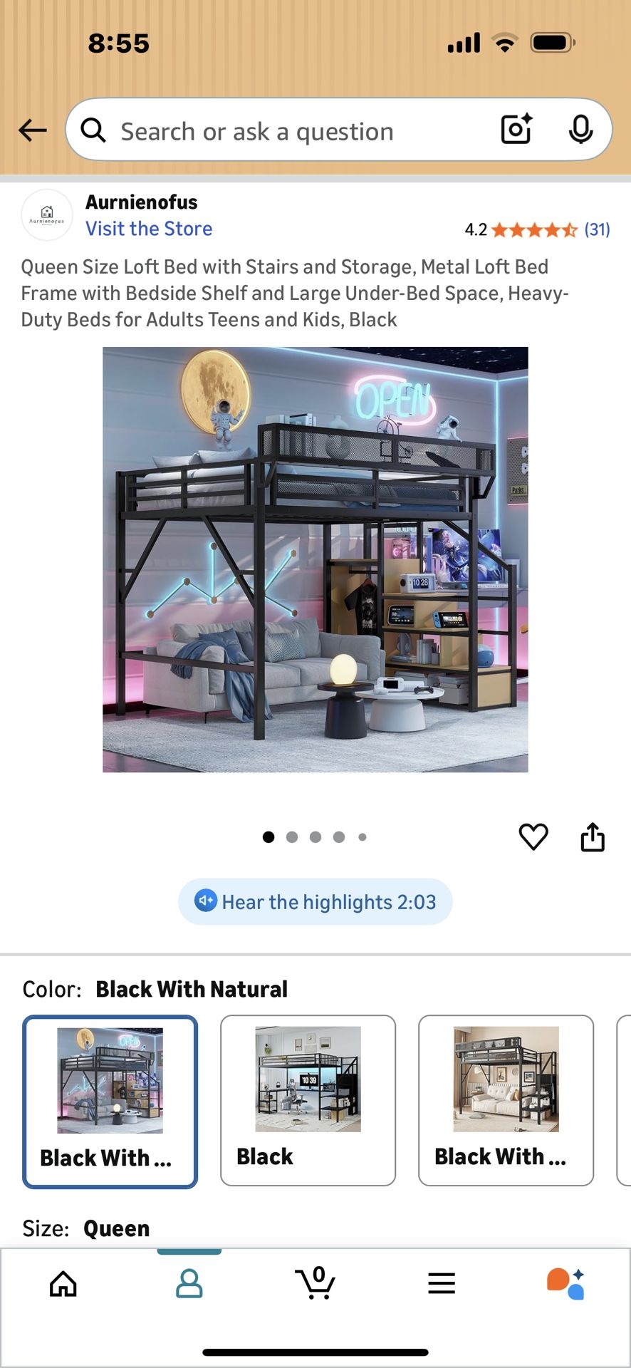 Queen Size Loft Bed