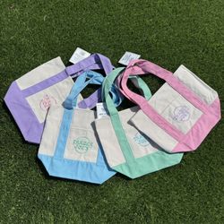 2025 Trader Joe’s Pastel Mini Tote Bags New 