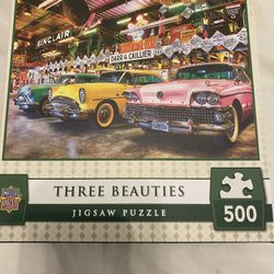 500 Piece Classic Cars Puzzle