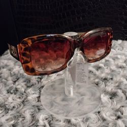 Leopard and Gold Sunglasses 