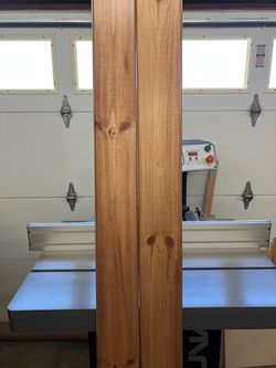 Tongue and groove knotty pine boards