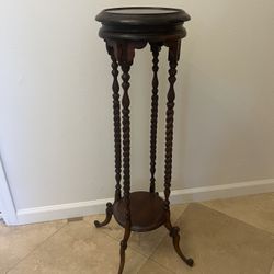Antique Turned Plant Stand 