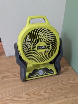 Ryobi 7.5in fan hybrid 18v/corded