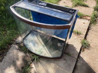 Bowed Aquarium Fish Tank or Heater or Filter