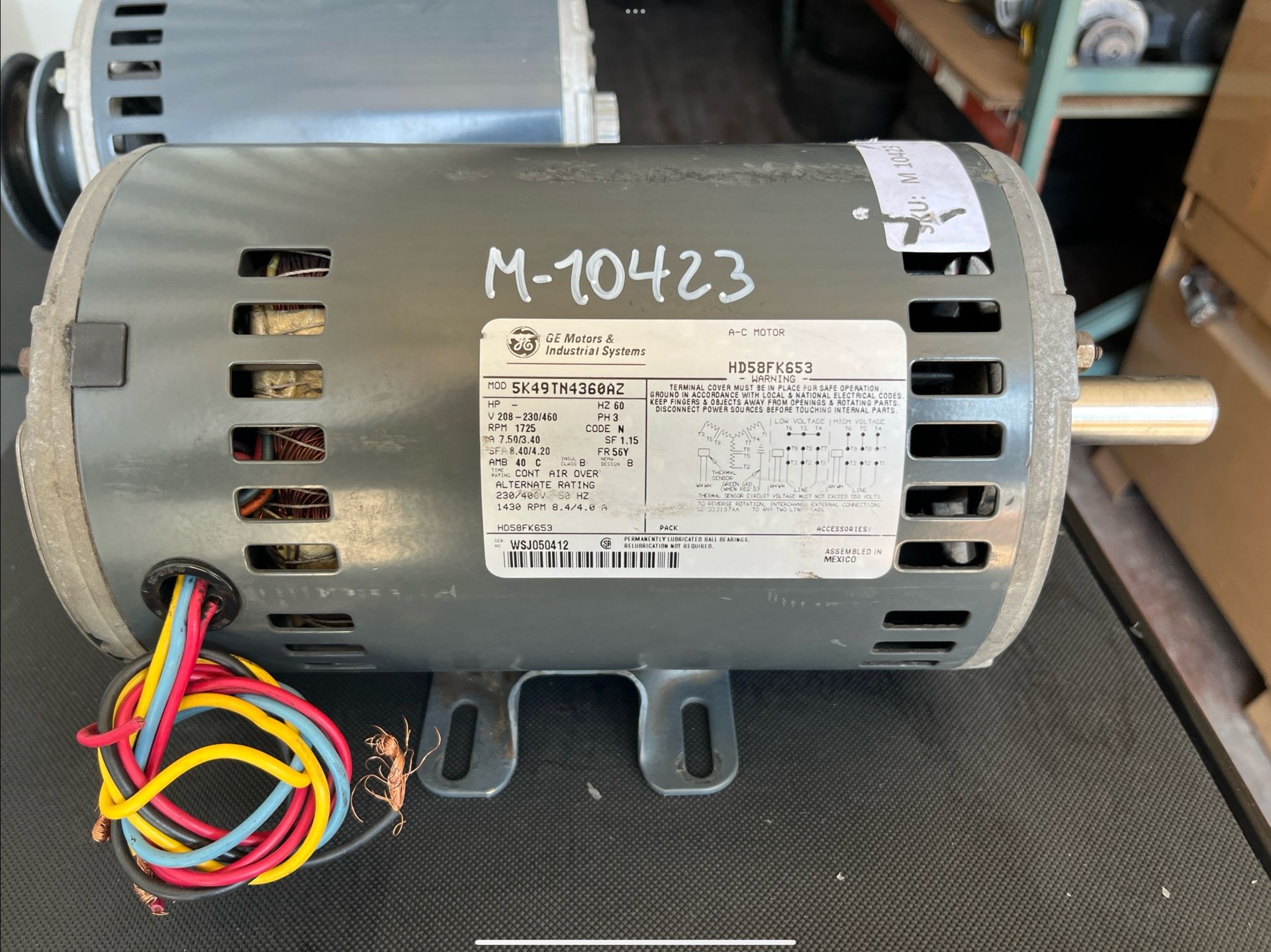 GE Motors & Industrial Systems | 5K49TN4360AZ | V208-230/460 | Used | Offer | SKU 10423