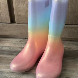Cat &Jack Girls Rubber Rain Boots 