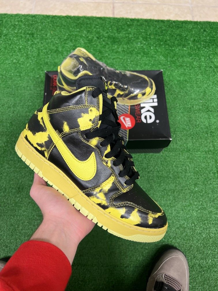 Nike Dunk High Yellow acid Wash Brand New