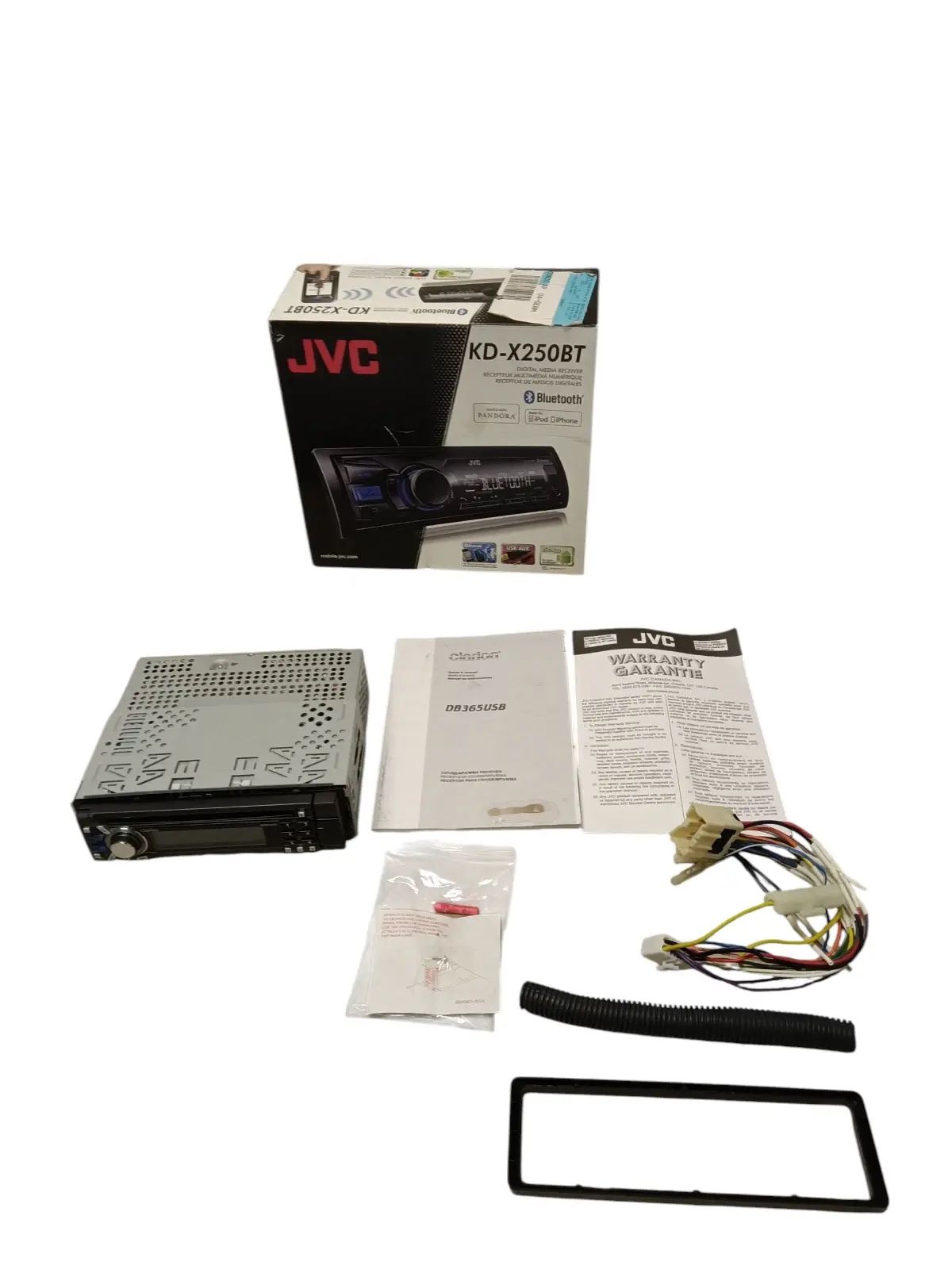 JVC KD-X250BT Car Radio/Receiver with Bluetooth / Pandora/USB