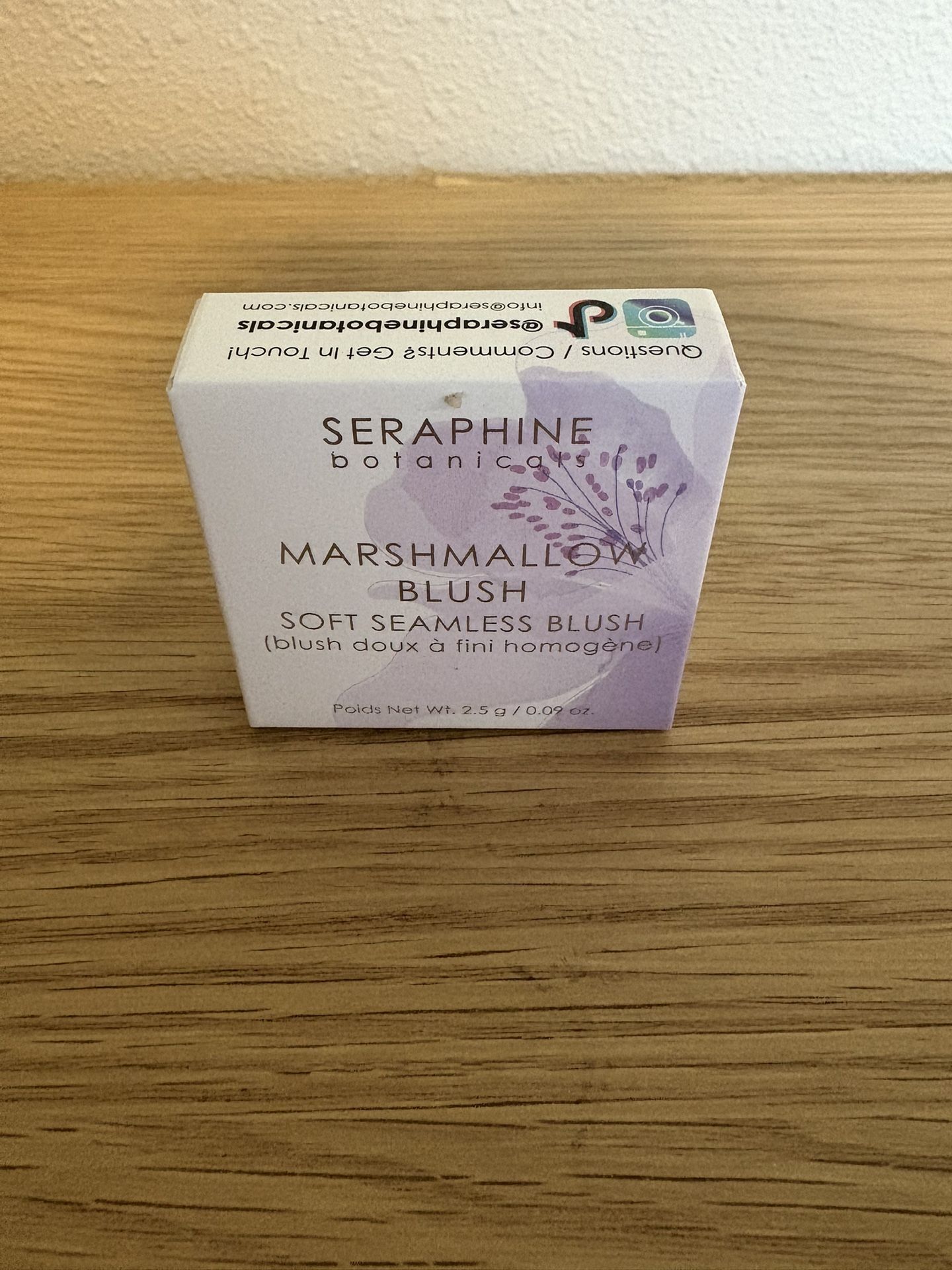 Seraphine Botanicals Marshmallow Blush in Ballet Shoes – Soft Seamless Blush (0.09 oz)