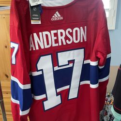 Montreal Canadiens Josh Anderson Jersey Size 52 L NWT