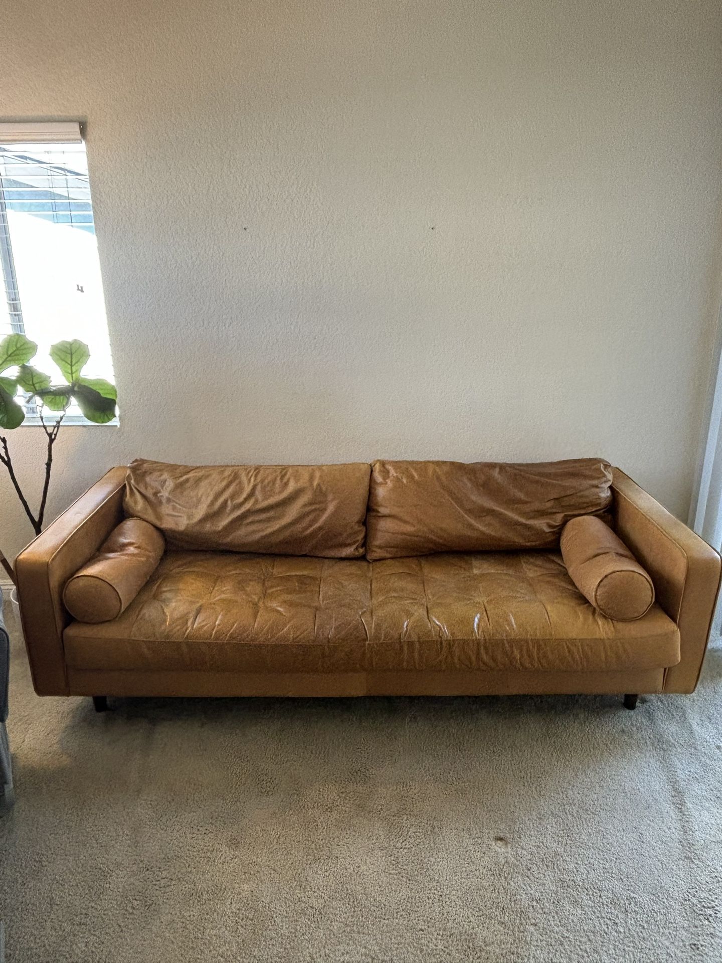 Couch- Article Leather Couch for Sale in Aliso Viejo, CA - OfferUp