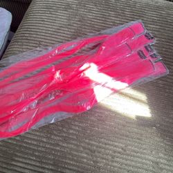 12 Pink Clip On Hair 