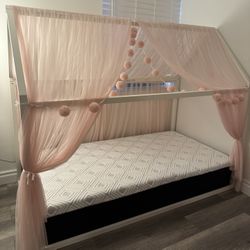 House Bed Floor Bed Frame Twin Bed Frame