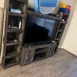 Tv Stand And Side Storage 