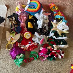 Lot Of Dog Costumes And Accessories Size M