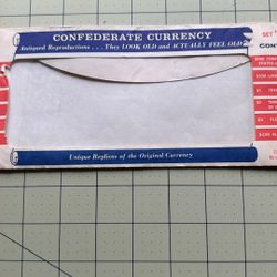 Antiqued Reproductions Confederate Currency 