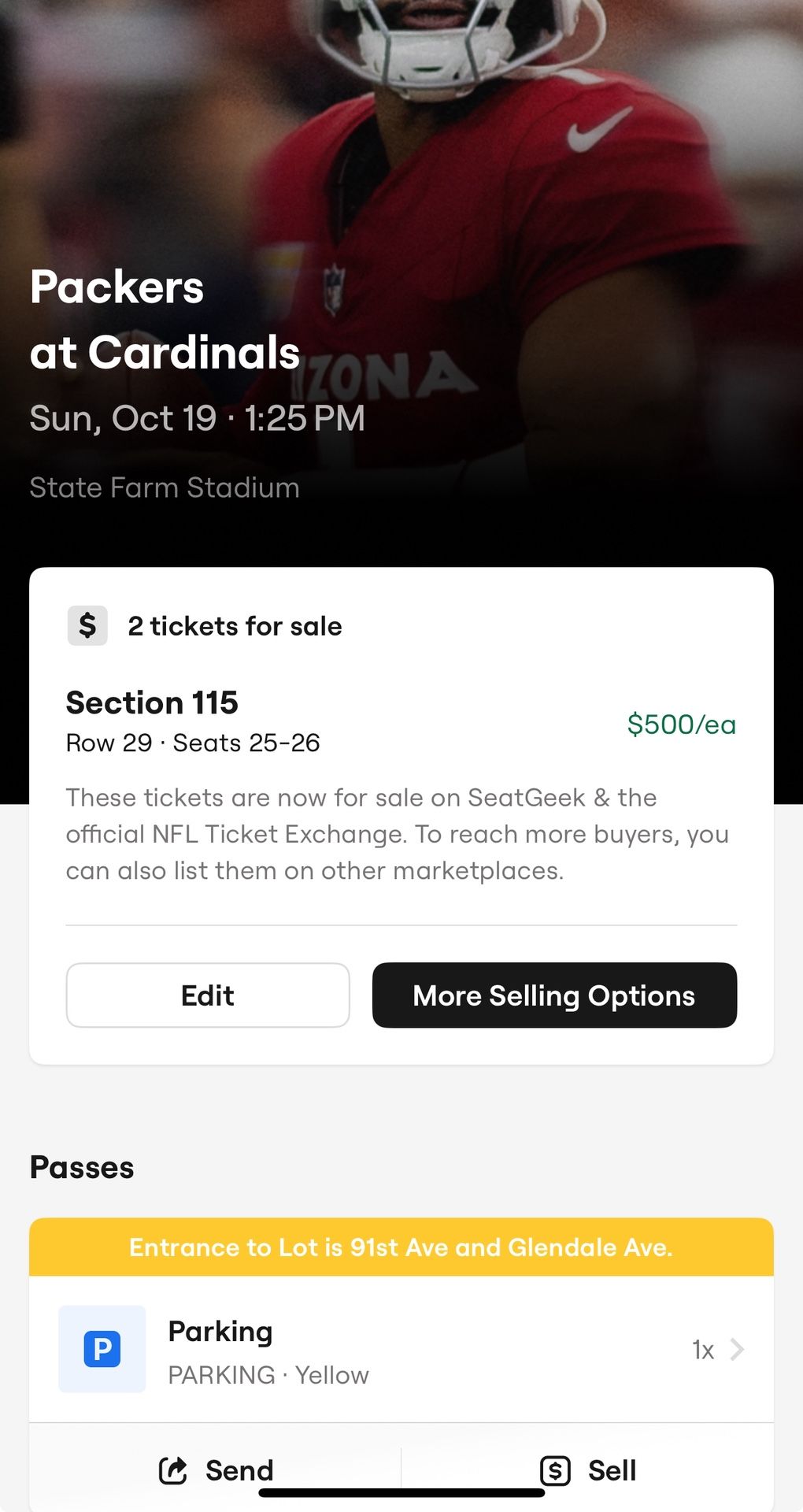 Arizona Cardinals vs Green Bay Packers