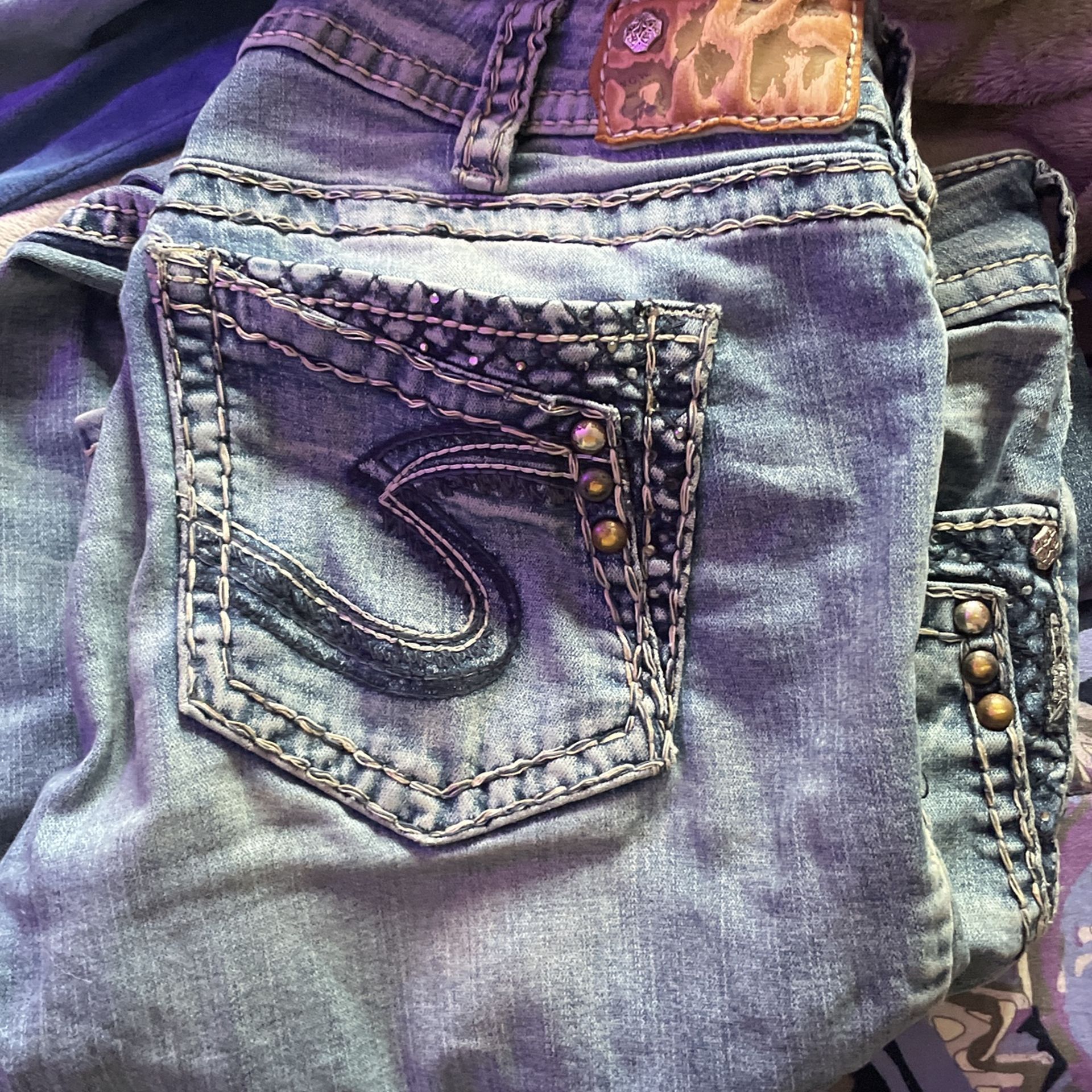 Silver Jeans And Bamboo
