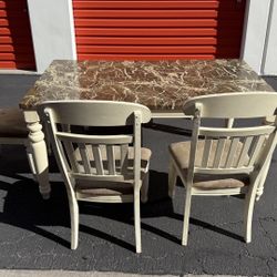 Dining Table 3 Chairs With Bench